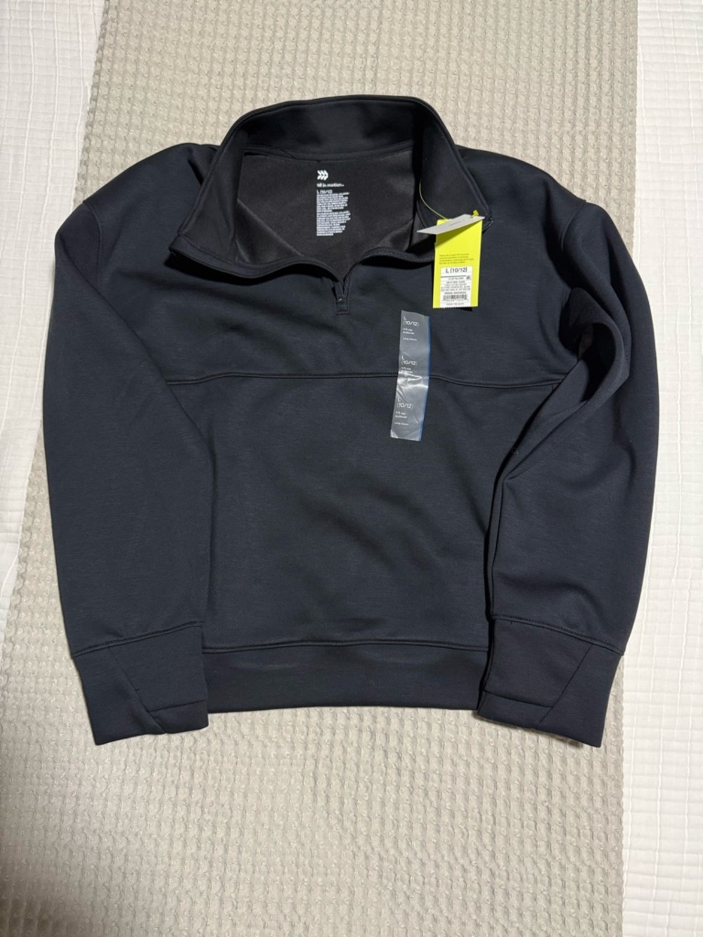 all in motion Black Quarter-Zip Women's Sweater